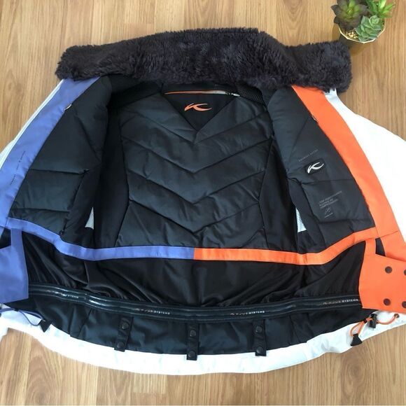KJUS Desire Dermizax Premium Down PrimaLoft Recco White Ski Jacket - Picture 12 of 16
